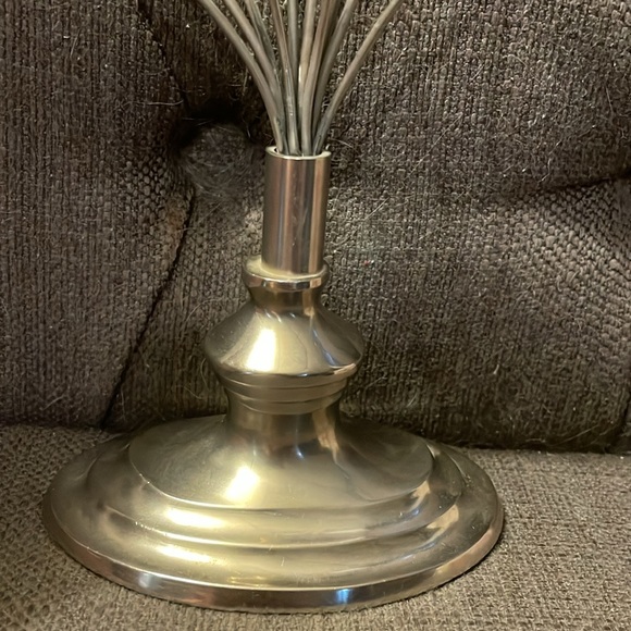 Vintage Silver Metal Photo Holder - Picture 2 of 6